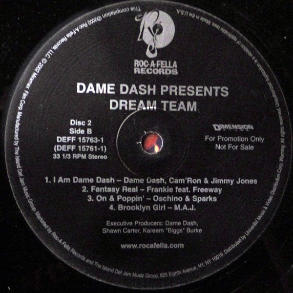 Damon Dash : Dream Team (2xLP, Comp, Promo, Cle)