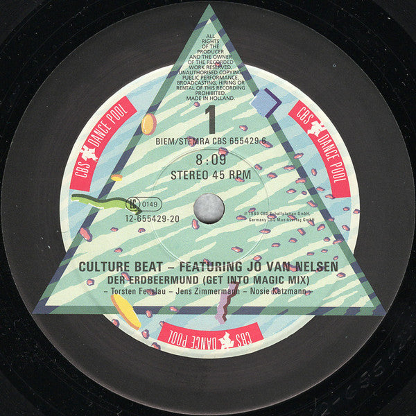 Culture Beat Featuring Jo Van Nelsen : Der Erdbeermund (12")