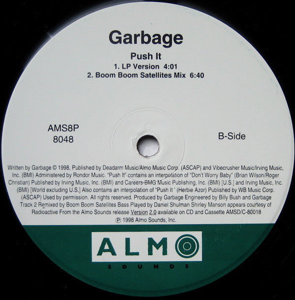 Garbage : Push It (12", Single)