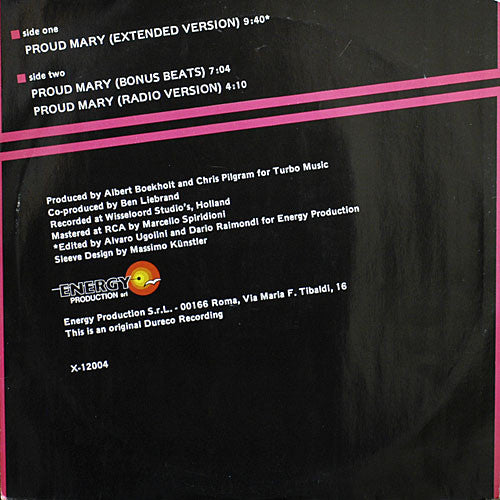 Chi Chi Liah : Proud Mary (12")