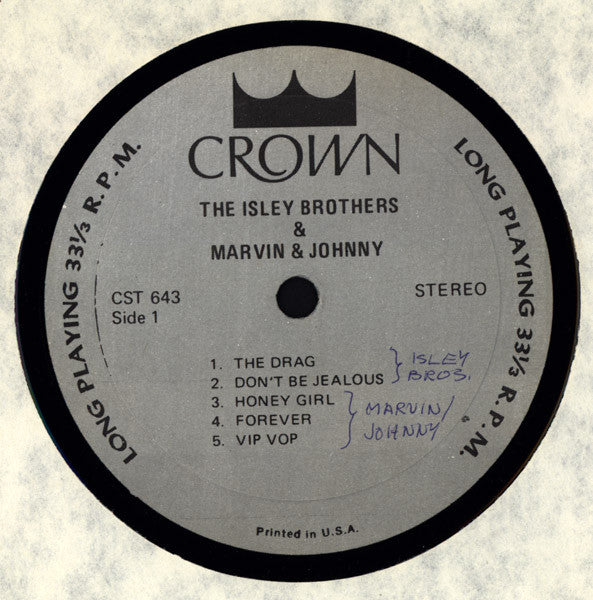 The Isley Brothers And Marvin & Johnny : The Isley Brothers And Marvin & Johnny (LP, Comp)