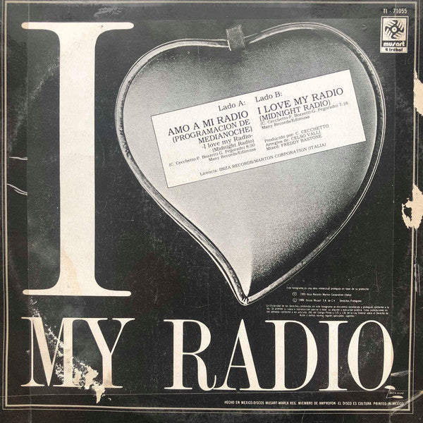 Taffy : Amo A Mi Radio / I Love My Radio (Remix) (12", Maxi)