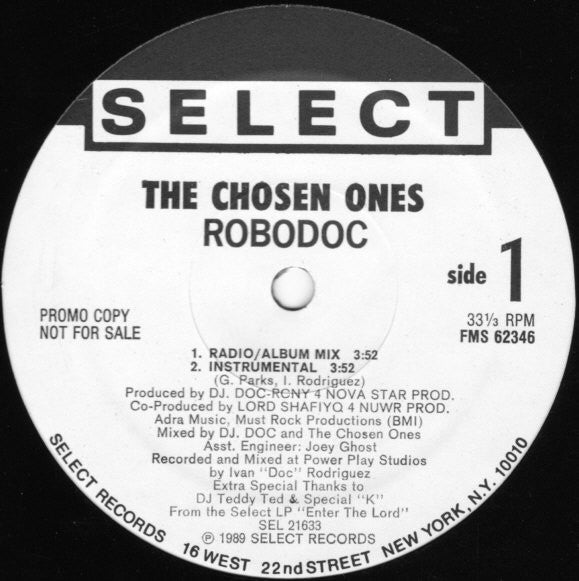 The Chosen Ones (2) : Robodoc (12", Promo)