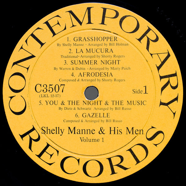Shelly Manne & His Men : The West Coast Sound Volume 1 (LP, Album, Mono, RE, Hol)