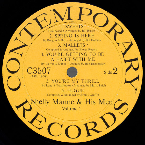 Shelly Manne & His Men : The West Coast Sound Volume 1 (LP, Album, Mono, RE, Hol)