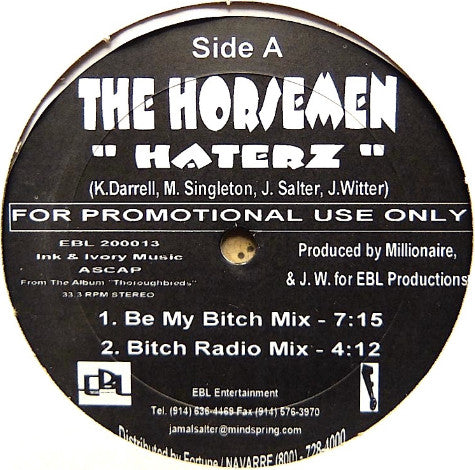 The Horsemen (5) : Haterz (12", Promo)