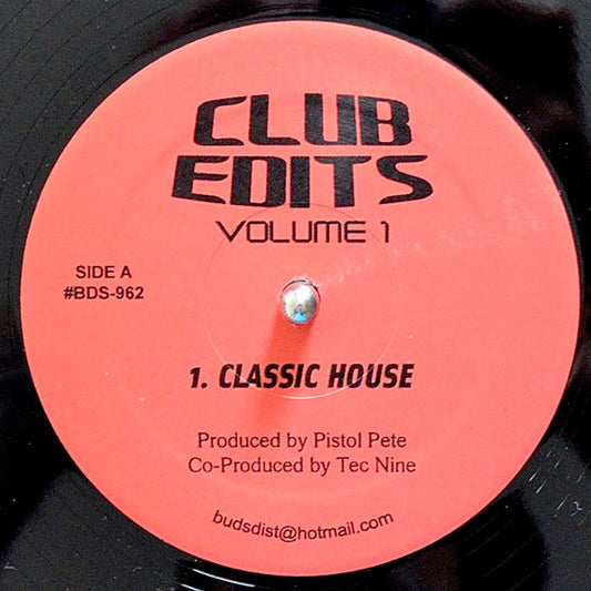 Pistol Pete : Club Edits Volume 1 (12")