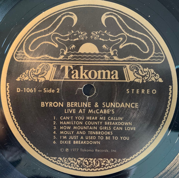 Byron Berline And Sundance* : Live At McCabe's (LP, Album)