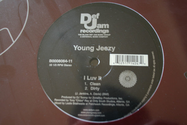 Young Jeezy : I Luv It (12")