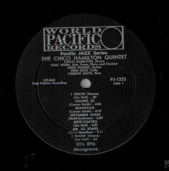 The Chico Hamilton Quintet : Chico Hamilton Quintet (LP, Album, Mono, 2nd)