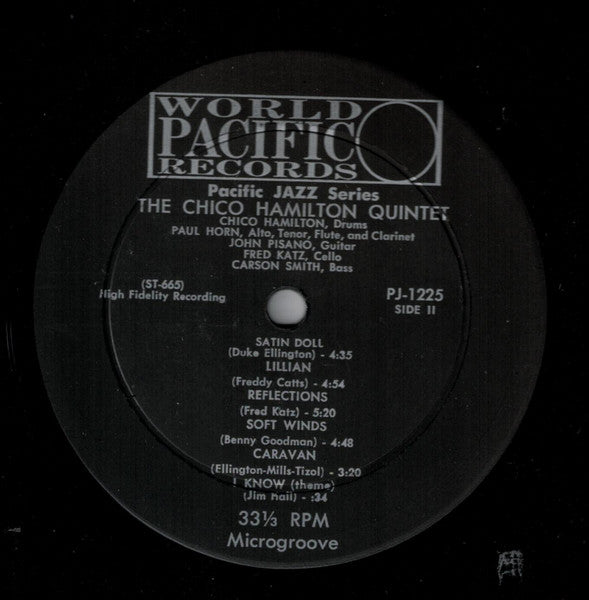 The Chico Hamilton Quintet : Chico Hamilton Quintet (LP, Album, Mono, 2nd)
