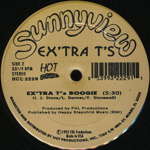 Newcleus / Extra T's : Jam On It / Ex'tra T's  Boogie (12")