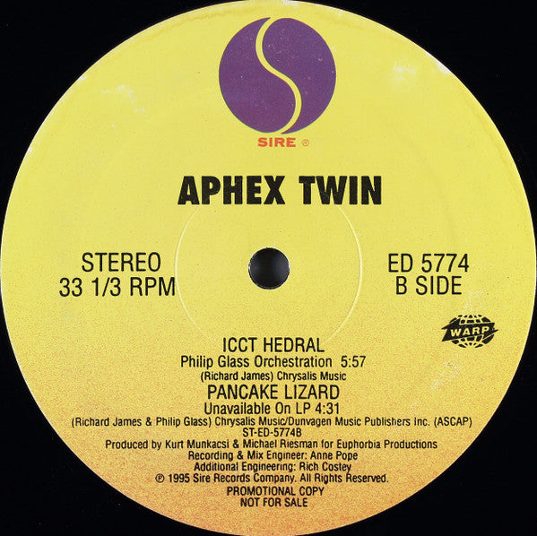 Aphex Twin : Donkey Rhubarb (12", Promo)