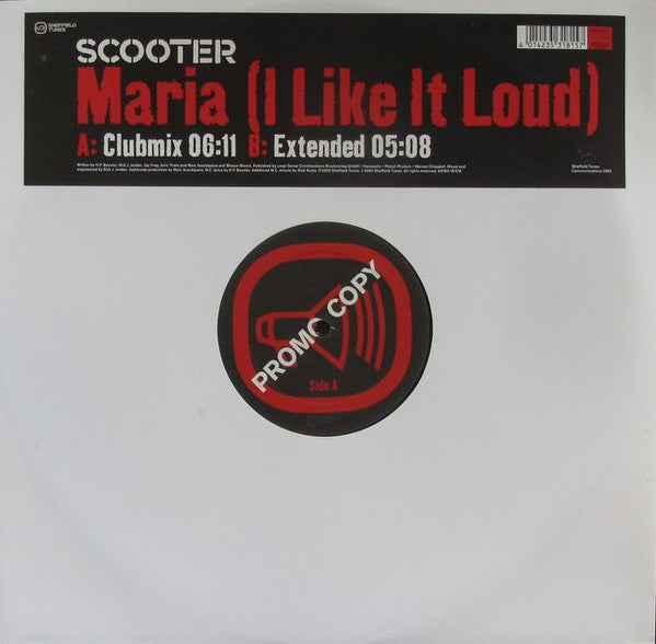 Scooter : Maria (I Like It Loud) (12", Single, Promo)