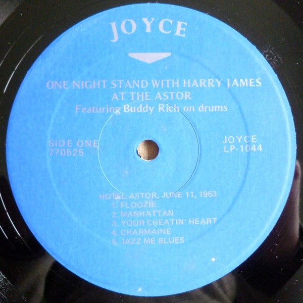 Harry James (2) : One Night Stand With Harry James At The Astor (LP)