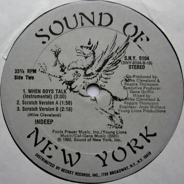 Indeep : When Boys Talk (12")