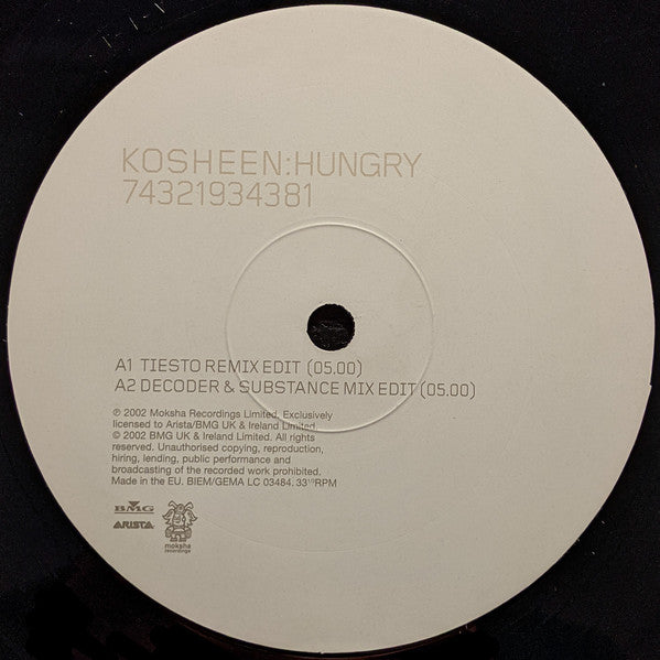 Kosheen : Hungry (12", Single)