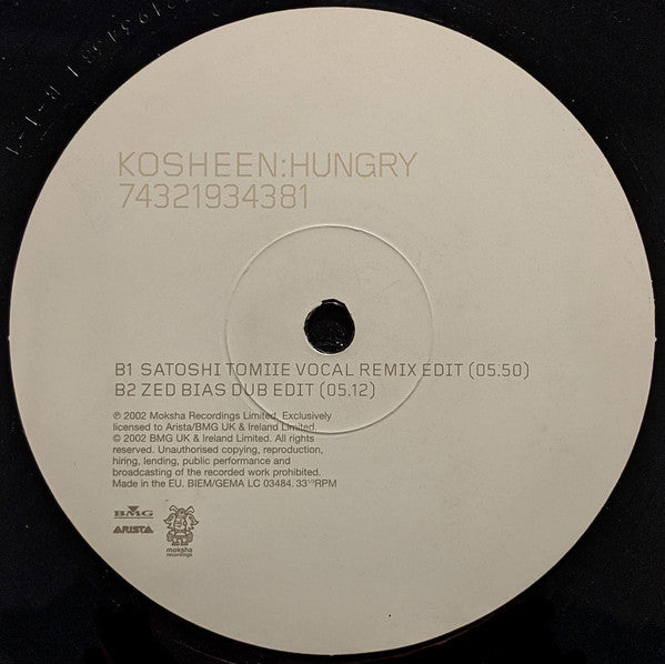 Kosheen : Hungry (12", Single)