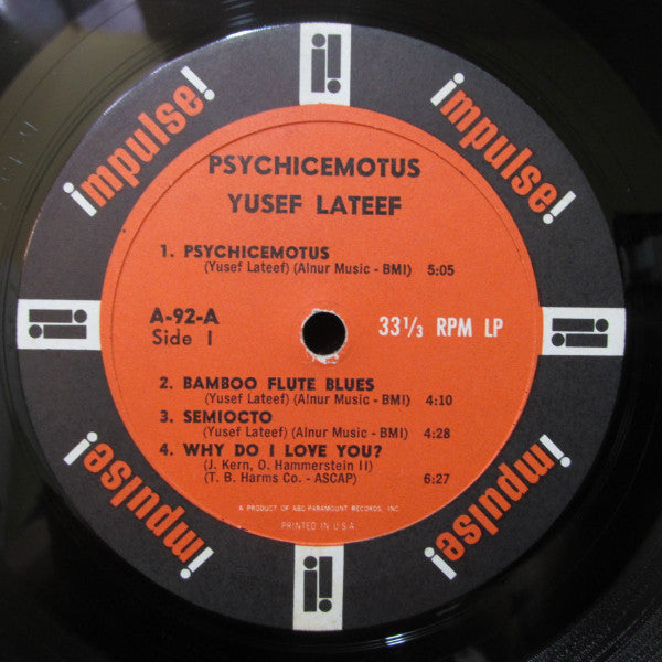 Yusef Lateef : Psychicemotus (LP, Album, Mono, Kee)