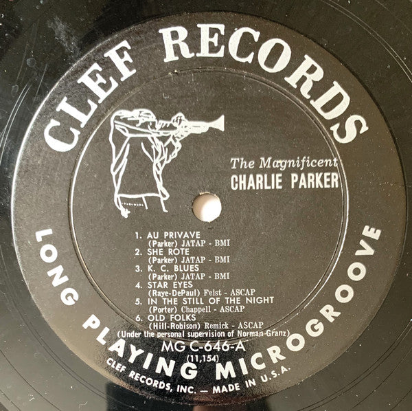 Charlie Parker : The Magnificent Charlie Parker (LP, Album, Comp, Mono)