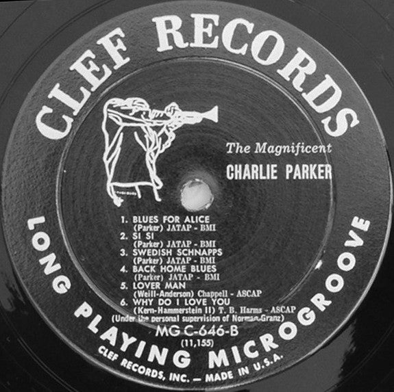 Charlie Parker : The Magnificent Charlie Parker (LP, Album, Comp, Mono)