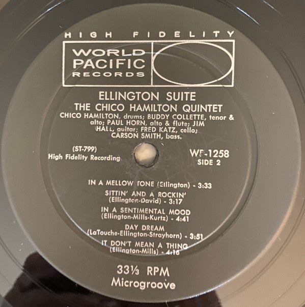 The Chico Hamilton Quintet : Ellington Suite (LP, Album, Mono)