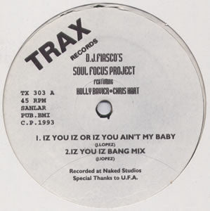 The Soul Focus Project : Iz You Iz Or Iz You Ain't My Baby / Call The Doctor (12")