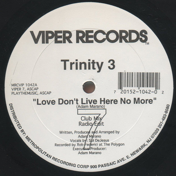 Trinity 3 : Love Don't Live Here No More (12", Single)