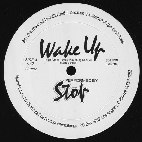 Stop : Wake Up (12")