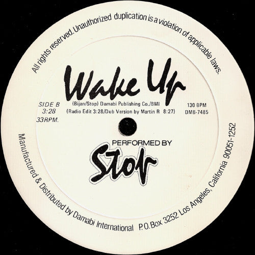 Stop : Wake Up (12")