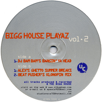 Bigg House Playaz : Volume 2 (12")