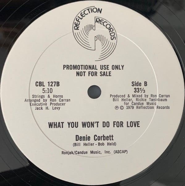 Denie Corbett : What You Won't Do For Love (12", Promo)