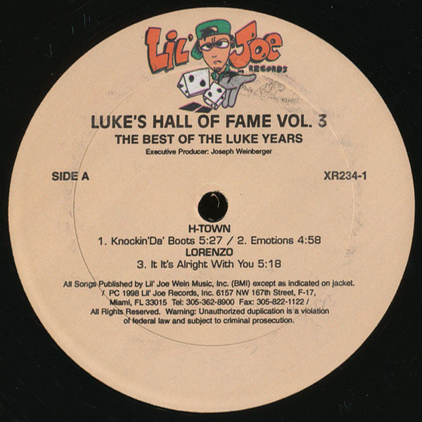 Various : Luke's Hall Of Fame Vol.3 (2xLP, Comp)