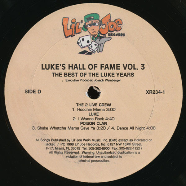 Various : Luke's Hall Of Fame Vol.3 (2xLP, Comp)