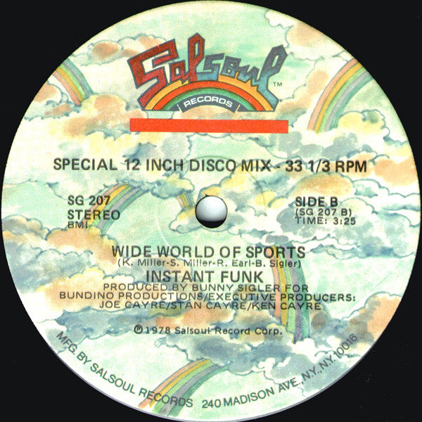 Instant Funk : I Got My Mind Made Up / Wide World Of Sports (12")