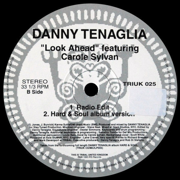 Danny Tenaglia Featuring Carole Sylvan : Look Ahead (12")