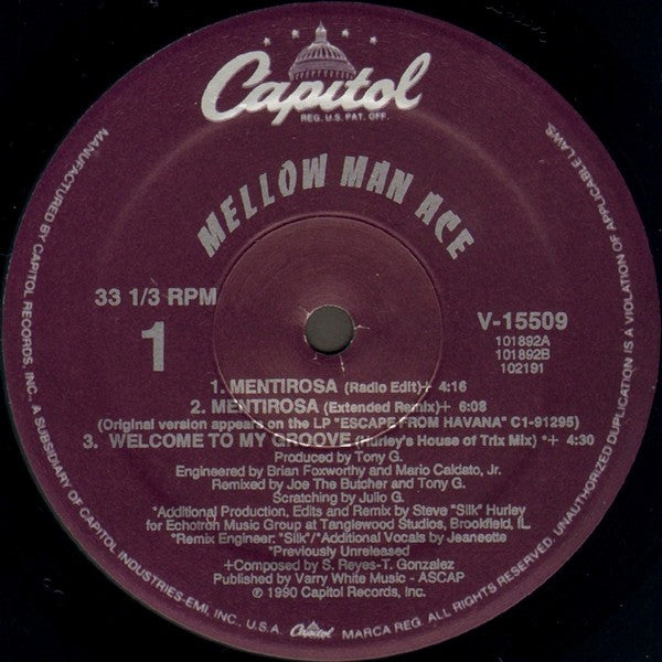 Mellow Man Ace : Mentirosa (12", Single)