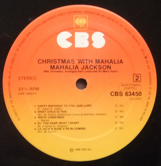 Mahalia Jackson : Christmas With Mahalia (LP, Album, RE)