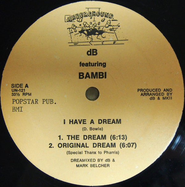 dB (2) Featuring Bambi (3) : I Have A Dream (12")