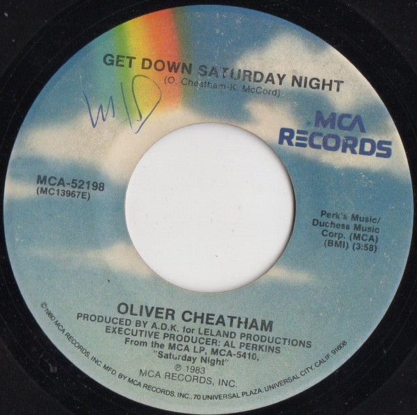 Oliver Cheatham : Get Down Saturday Night / Something About You (7", Single)
