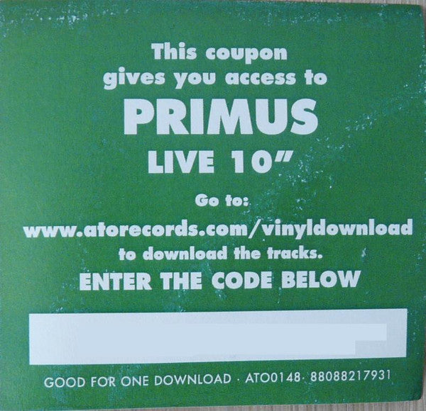 Primus : Green Naugahyde (10", RSD, Single, Ltd, Gre)