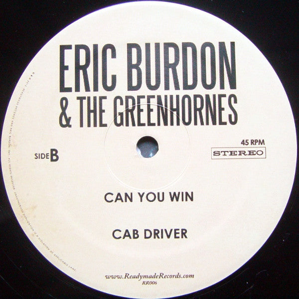 Eric Burdon & The Greenhornes : Eric Burdon & The Greenhornes (12", EP, Ltd)