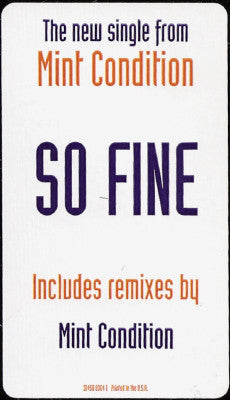 Mint Condition : So Fine (12", Promo)