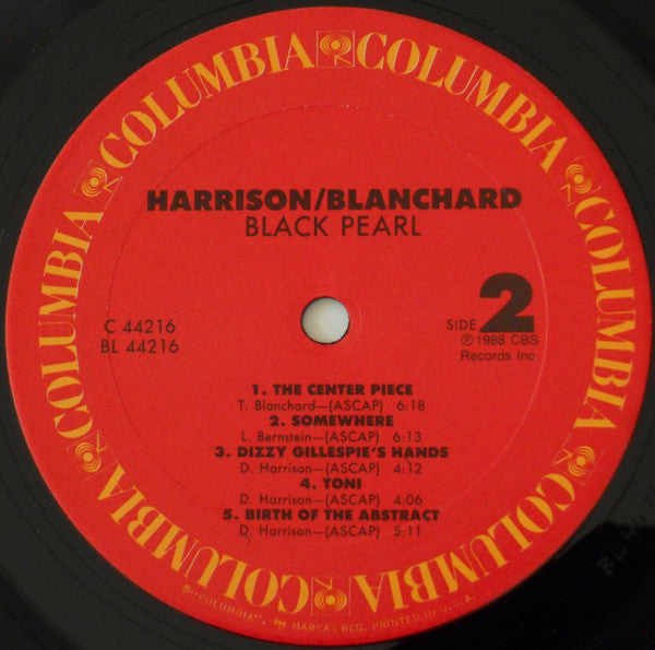 Harrison/Blanchard : Black Pearl (LP, Album)