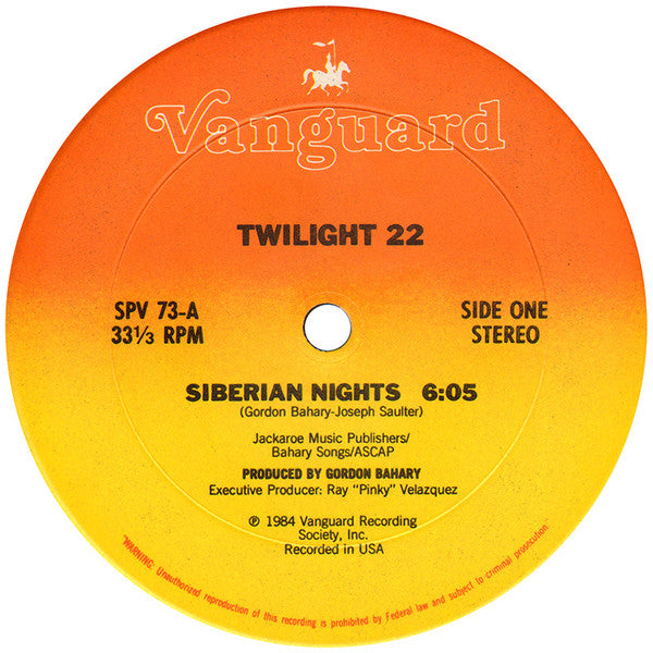 Twilight 22 : Siberian Nights (12", Single)