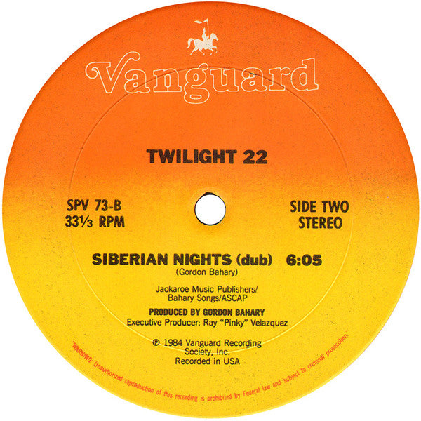 Twilight 22 : Siberian Nights (12", Single)