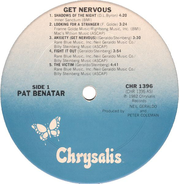 Pat Benatar : Get Nervous (LP, Album, Car)