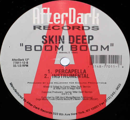 Skin Deep : Boom Boom (12")