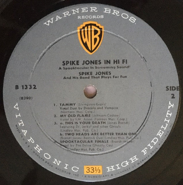 Spike Jones And His Band That Plays For Fun* : Spike Jones In Hi-Fi (A Spooktacular In Screaming Sound!) (LP, Album, Mono)