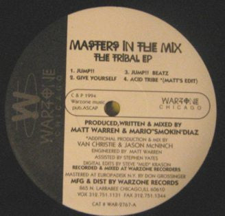 Masters In The Mix : The Tribal EP (12", EP)